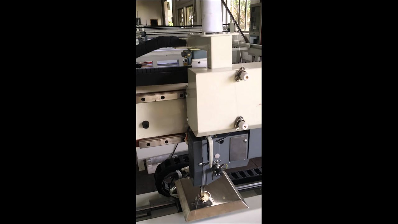 working video of zhengbu HFJ- 26G quilting machine