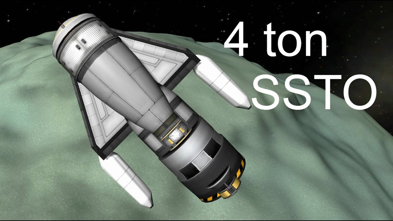 To Minmus and back in a 4.5 ton SSTO - KSP