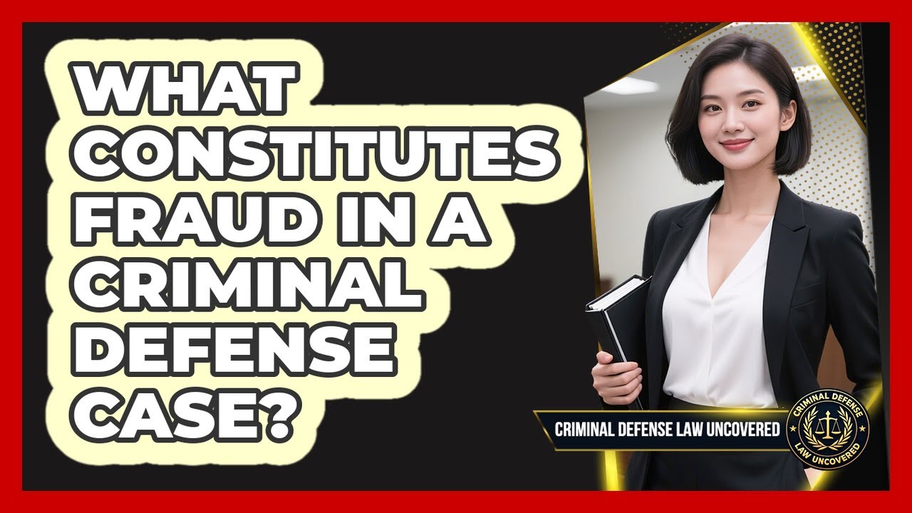 What Constitutes Fraud In A Criminal Defense Case? - Criminal Defense Law Uncovered