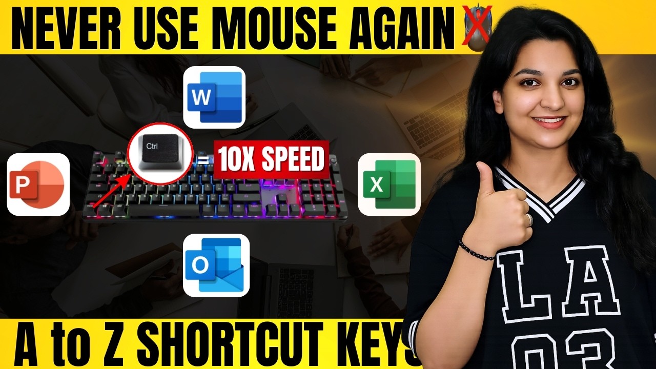 Master MS Office Shortcut Keys | Word, Excel, PowerPoint, Outlook & OneNote | Speed 10x Faster 🚀