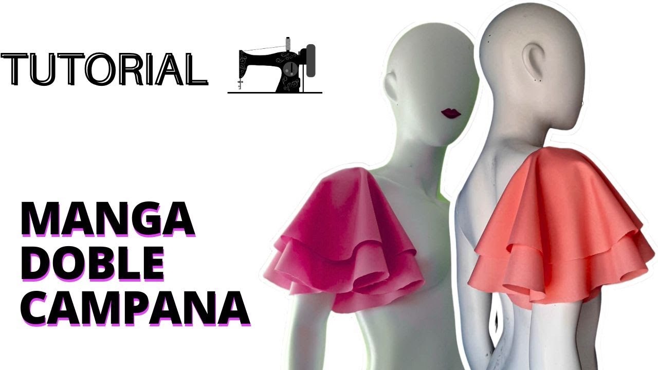🔴Cómo hacer LA MANGA acampanada doble manga o Doble campana o acampanada con doble vuelo❓DIY✅ Sleeve