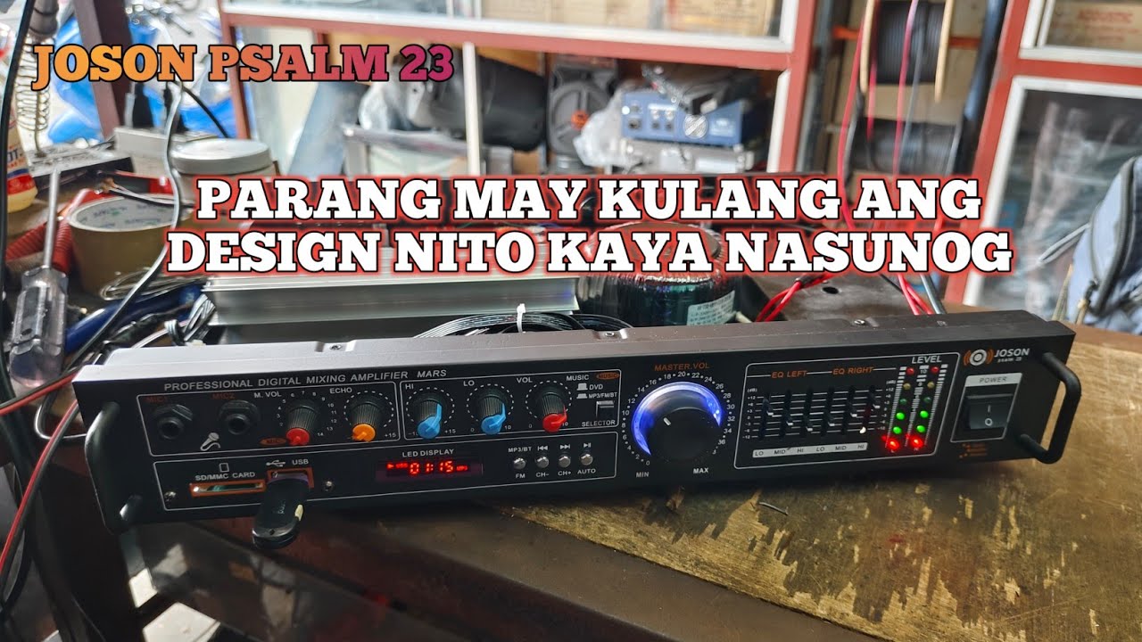 Nasunog ang board kaya walang sounds - Kabago bago palang