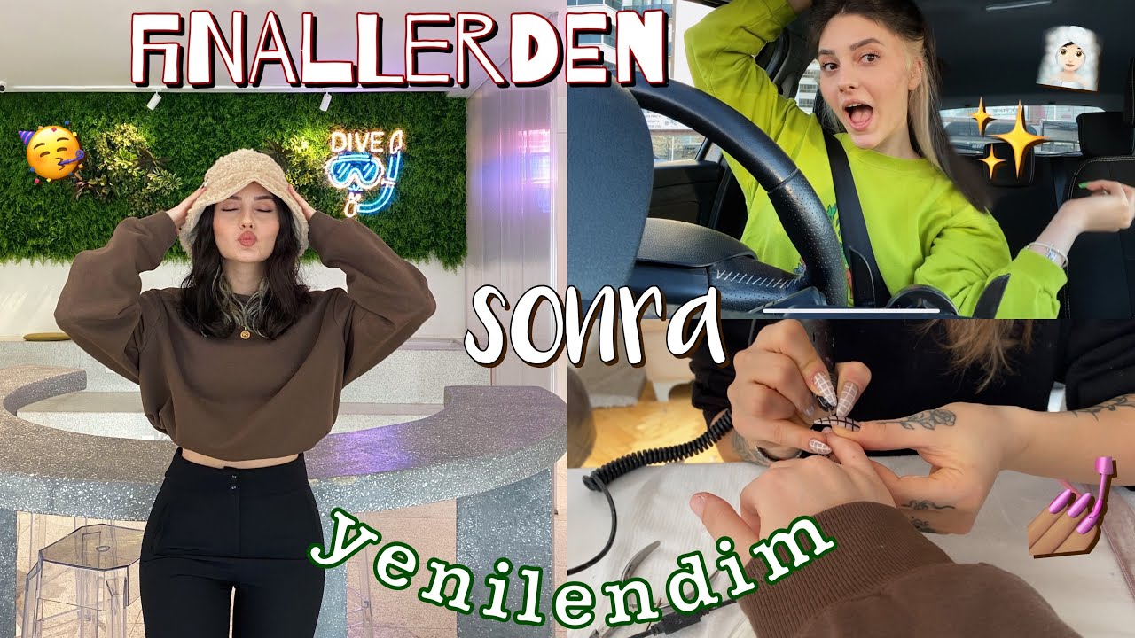 FİNALLER SONRASI GLOW UP ⎮yeni tırnaklar, saç, piercing, sergi...