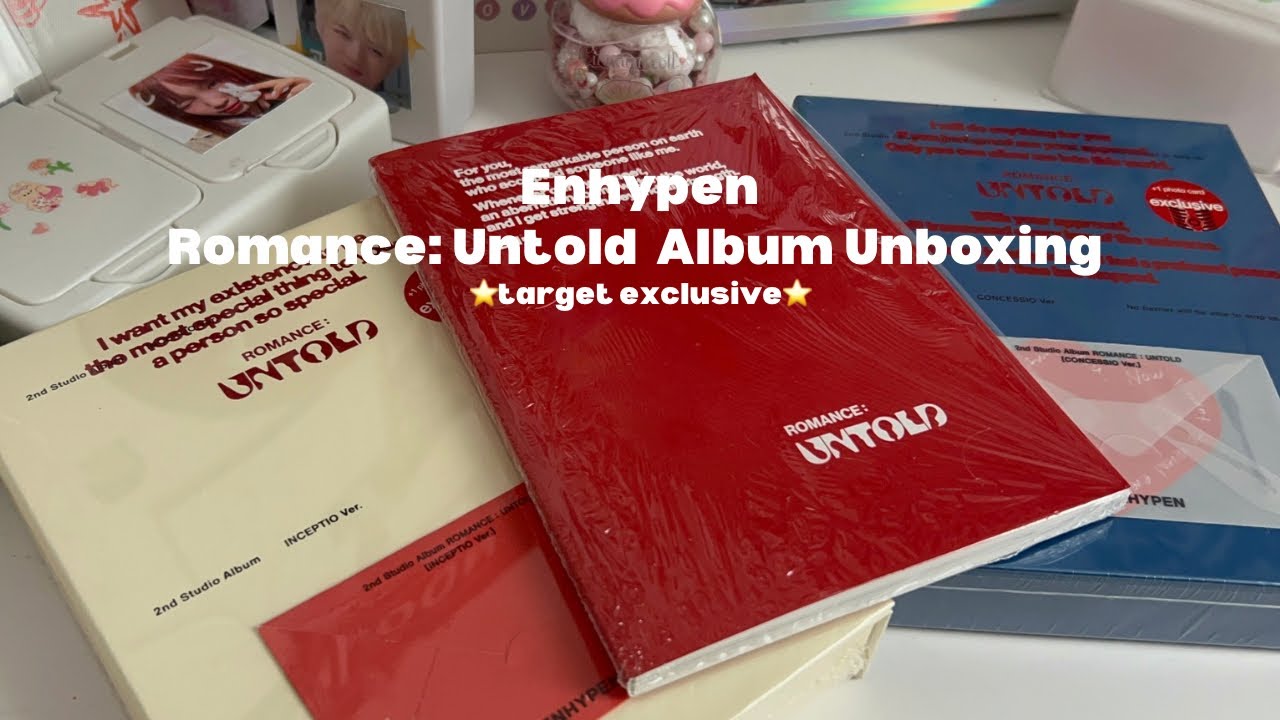 enhypen romance: untold album unboxing ⭐️ | target exclusive 🎯