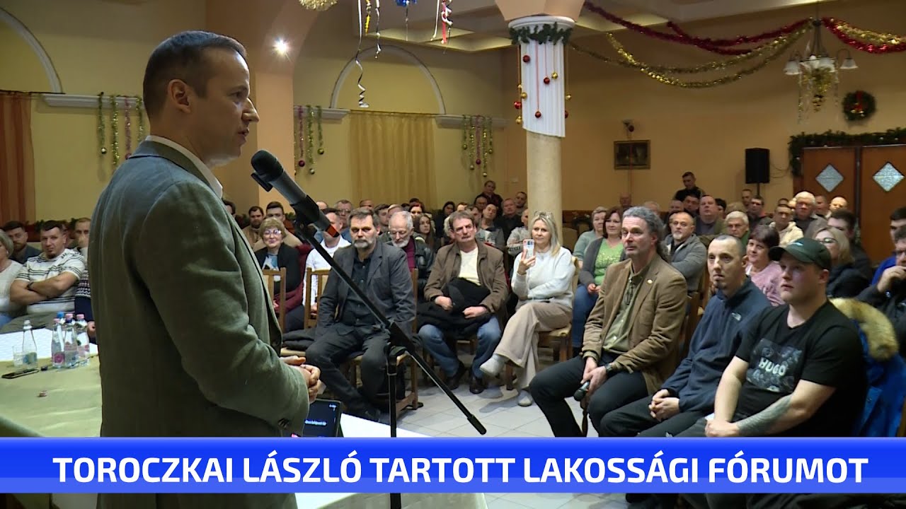 Toroczkai László tartott lakossági fórumot