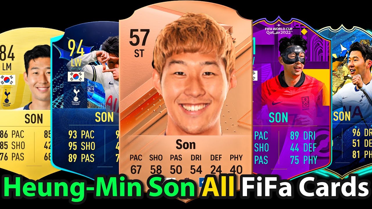 Son Heung Min | All FiFa Cards ( FIFA 12 - FC24 )