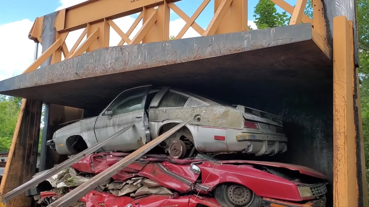 Car Crusher Crushing Cars 104 1979 Buick Skyhawk Roadhawk