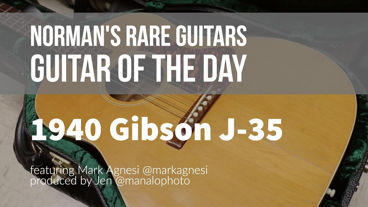 1940 Gibson J-35 in Natural | Guitar of the Day