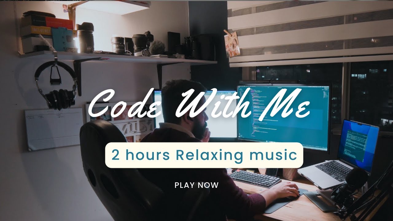 Code / Study With Me - 2 HOURS - [Relaxing music] - 4 (30/5) Pomodoro 🍅- 4K