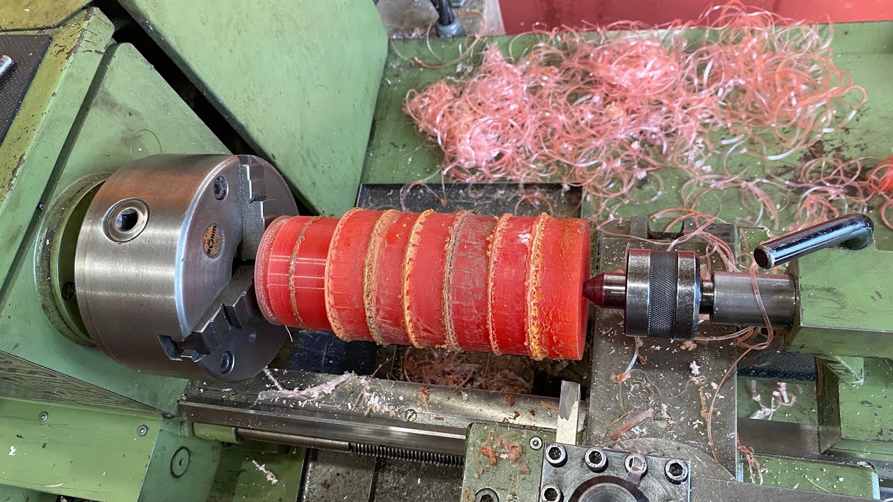 COMO USINAR BUCHA DE AMORTECEDOR DE POLIURETANO PU DA TORINHA how to machine polyurethane