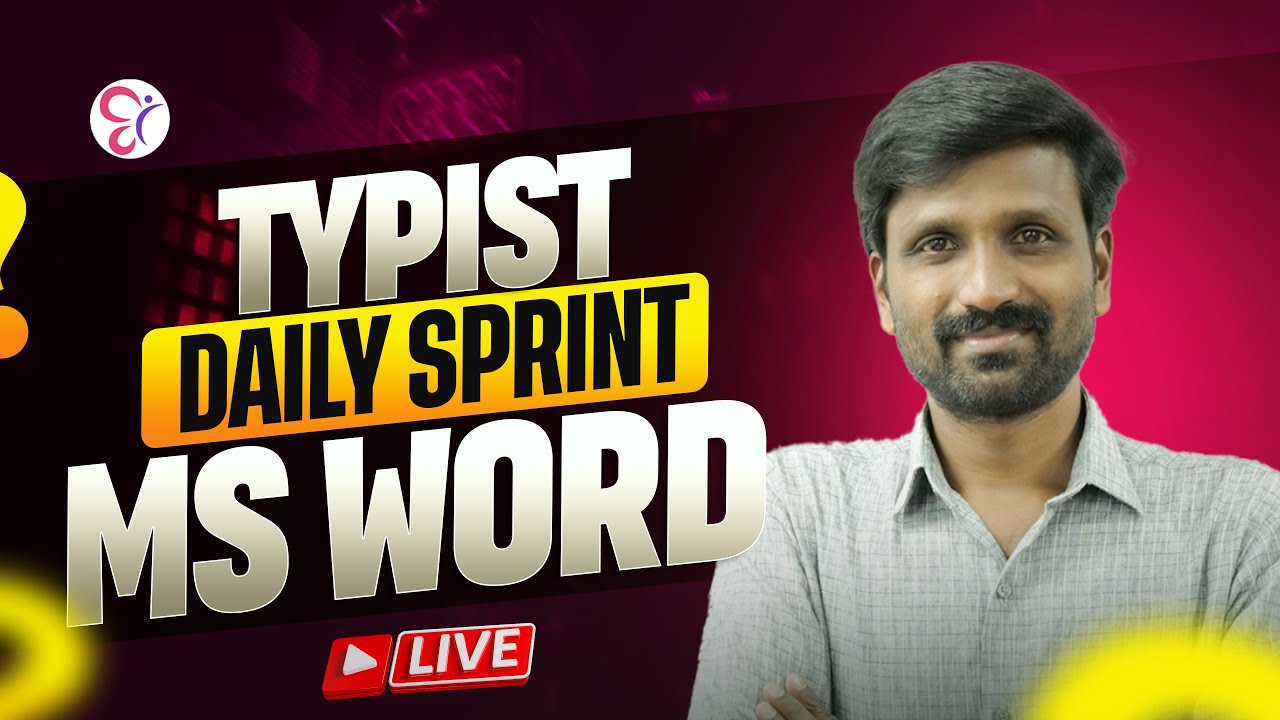 TYPIST DAILY SPRINT MS WORD DAY 2 | TYPIST EXAM 2026