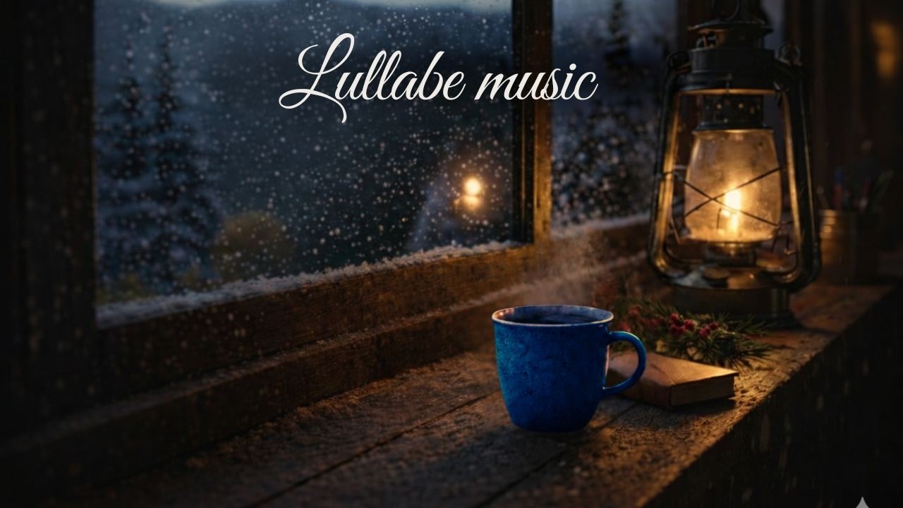 RELAXING GUITAR | Snowy Window, Steaming Coffee, and Guitar Serenity. | GENTLE RESONANCE