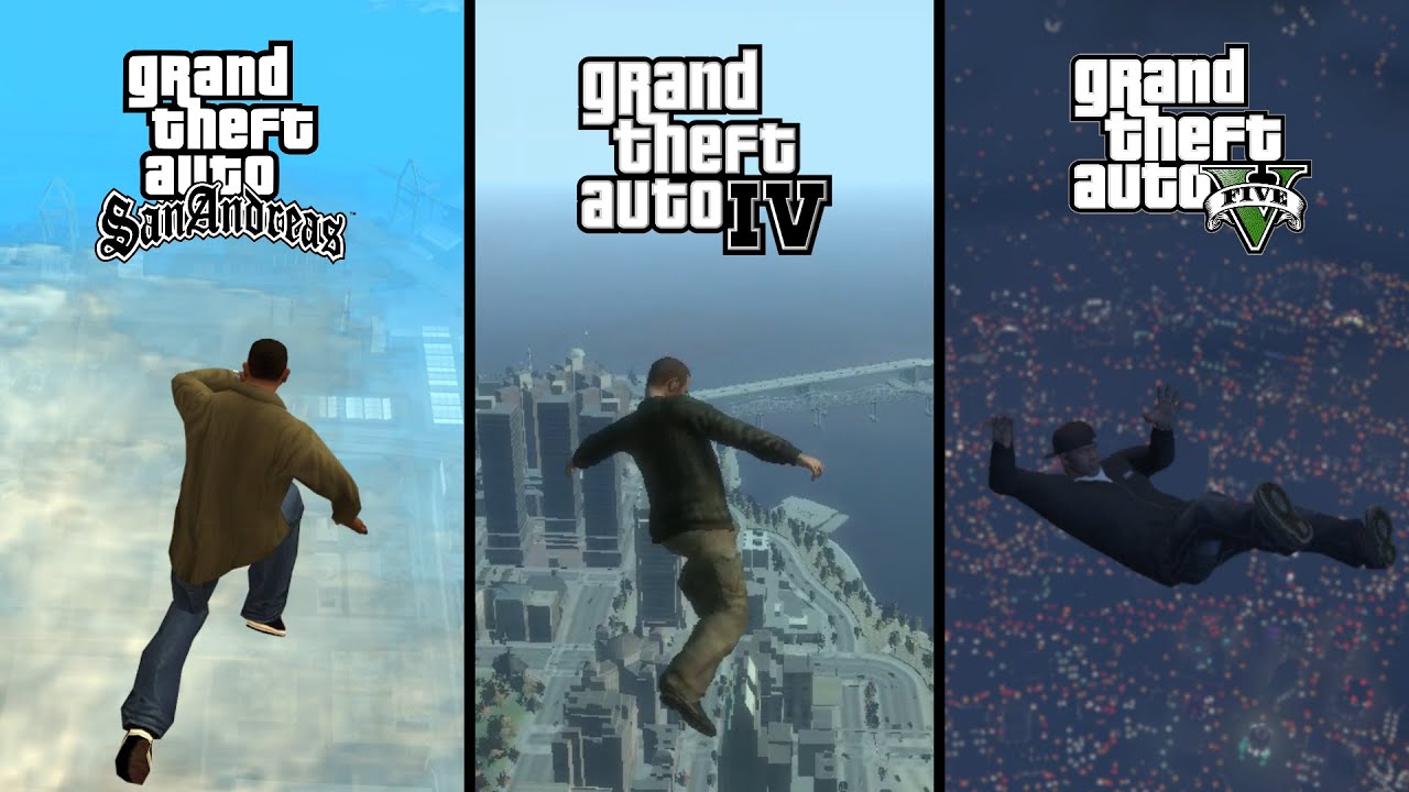 Falling from Space in GTA Games