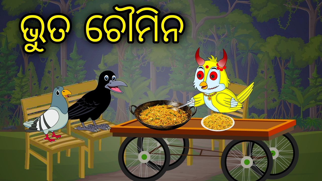 Bhuta Chowmein Bala | Odia Cartoon | Odia Bird Stories | Odia Chadhei Gapa | Odia Horror Story