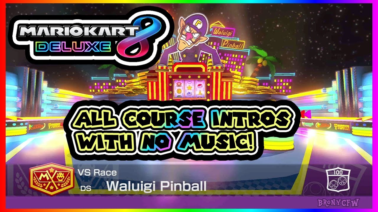 All Mario Kart 8 Deluxe Course Intros, But It's Only The Background Sound Effects! (No Music)