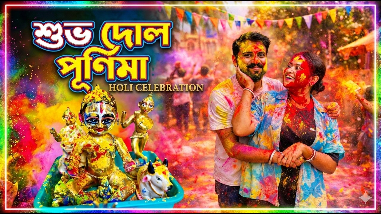 শুভো দোল পূর্ণিমা এভাবে উদযাপন করলাম!