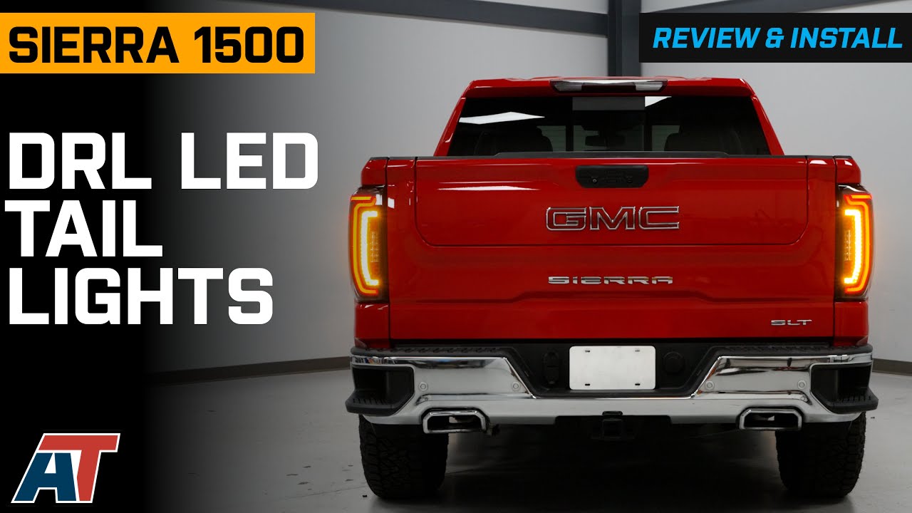 2019-2024 Sierra 1500 DRL LED Tail Lights; Black Housing Review & Install