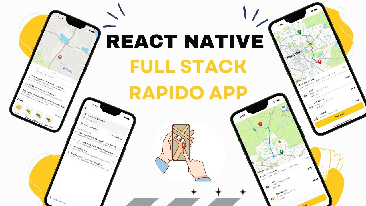 🔴 Let's build a Full Stack Rapido App with REACT NATIVE using Mongo Db (MERN STACK)