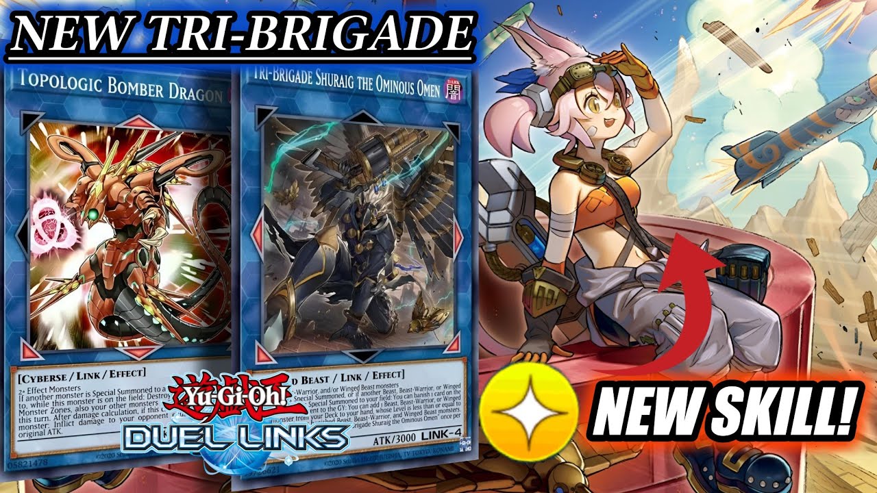 90% WINRATE: NEW TRI-BRIGADE SKILL! More CONSISTENT (ft. Masquerena & Topologic Bomber) [DUEL LINKS]