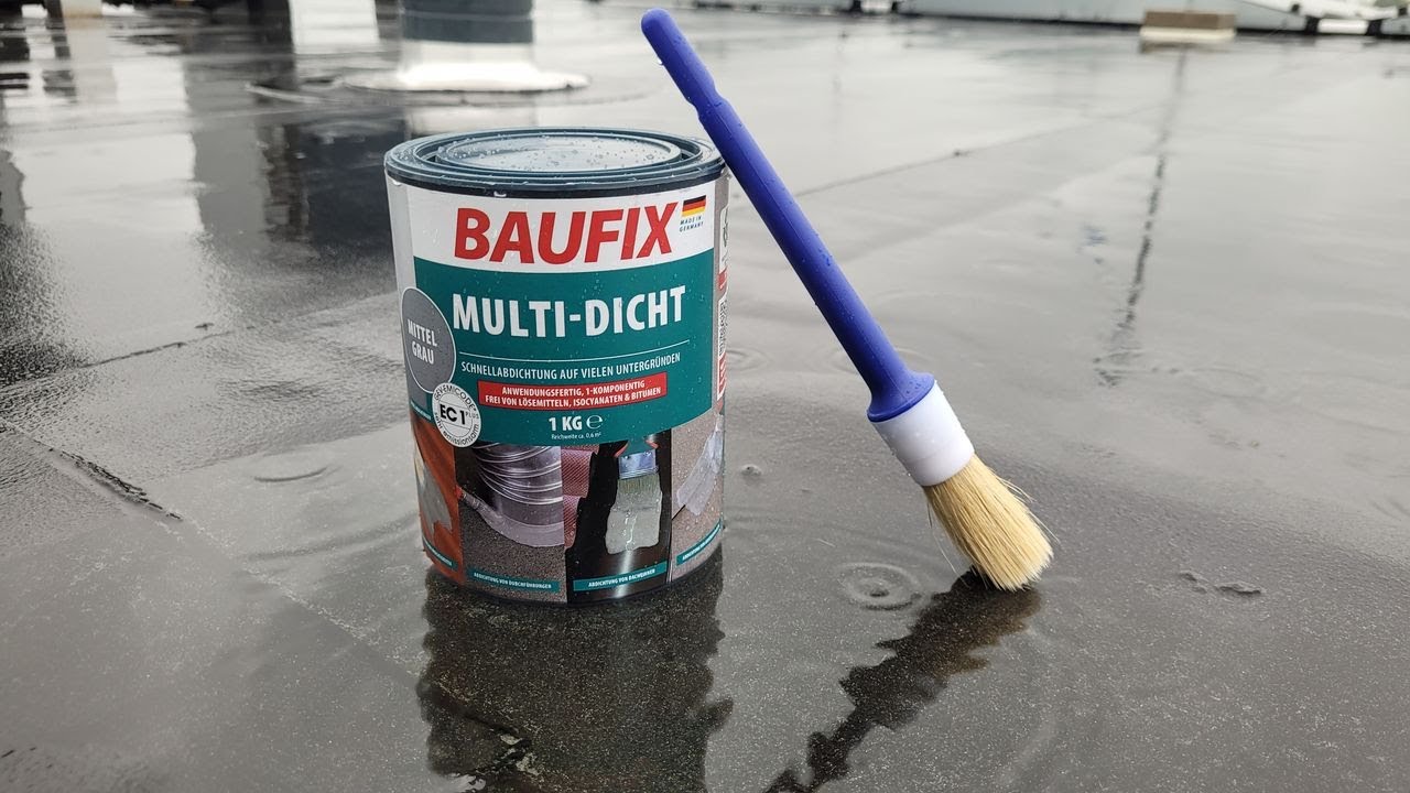 Dakdoorvoer waterdicht afdichten met Baufix Multi- Afdichting