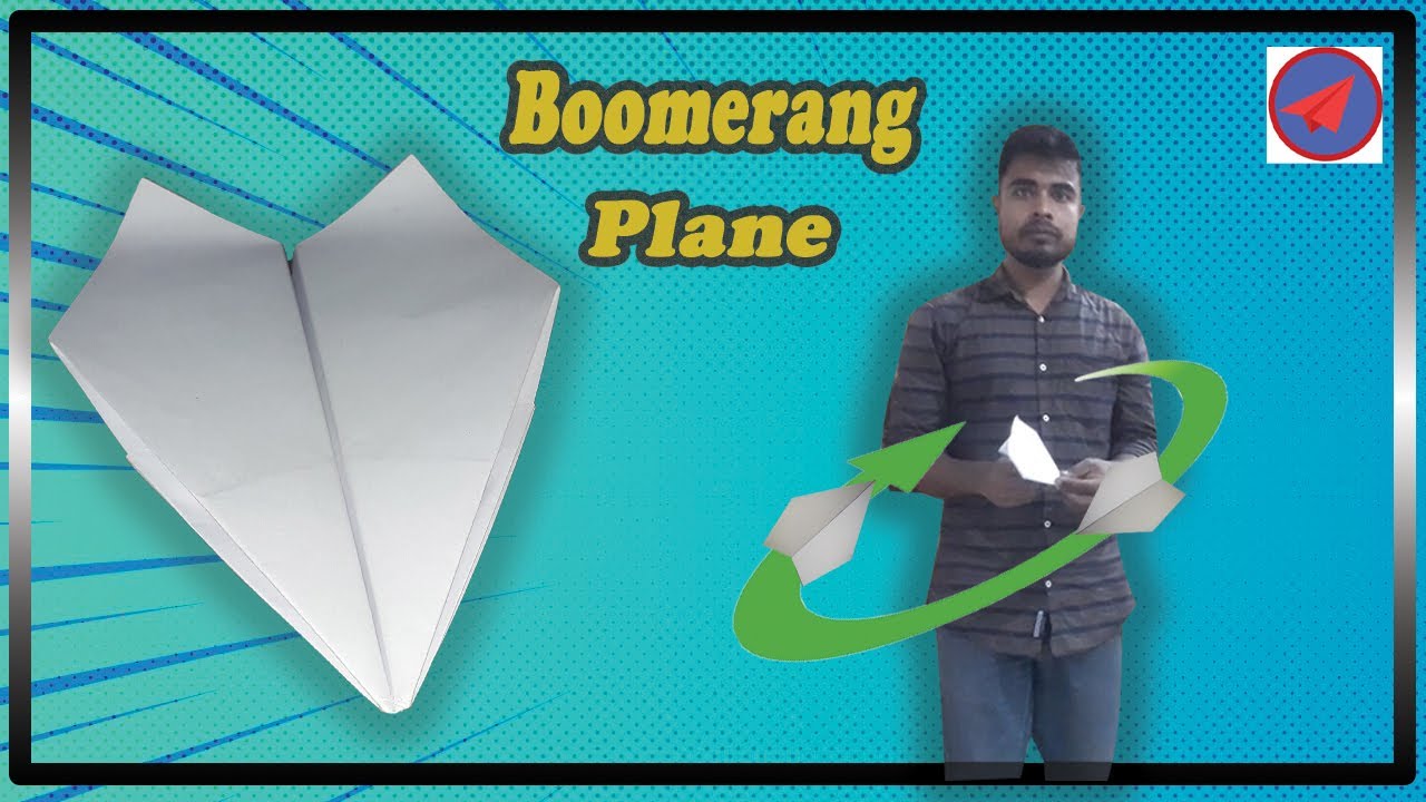 How to Make Boomerang Plane Ver 65 origami boomerang plane