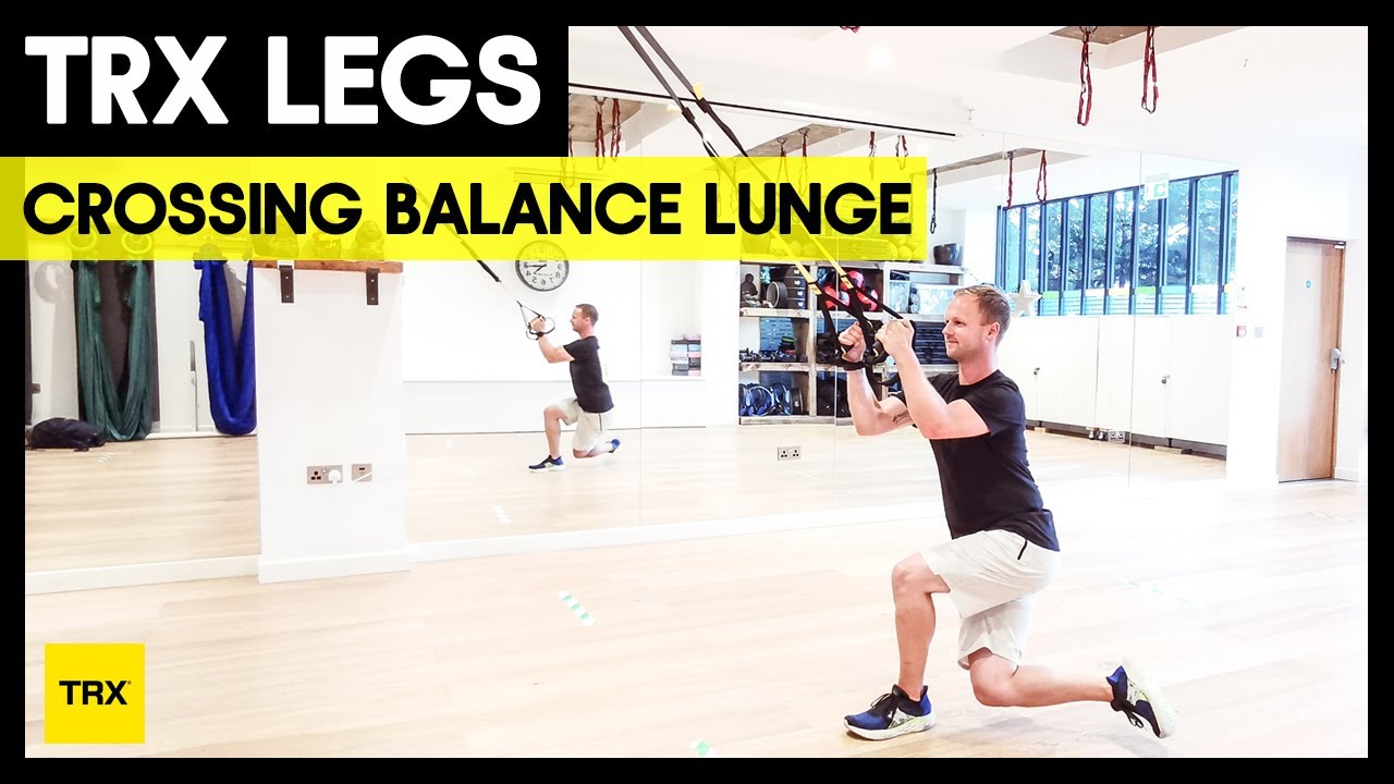 How To TRX Crossing Balance Lunge