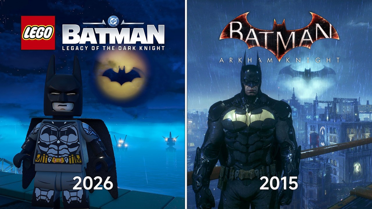 LEGO Batman: Legacy of the Dark Knight vs. Batman: Arkham Knight &ndash; Details Comparison
