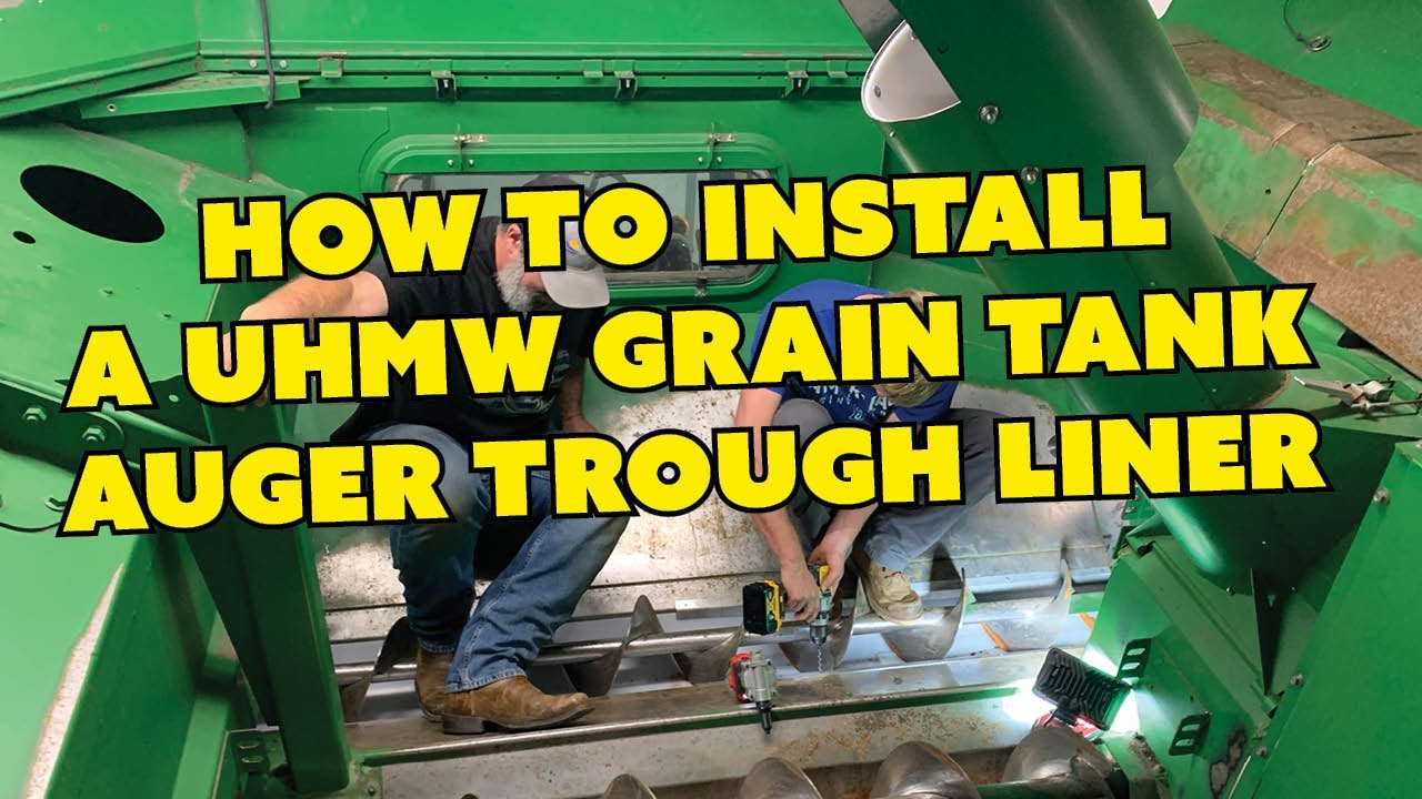 Installing a UHMW Grain Tank Auger Trough Liner in a John Deere 9660 STS Combine