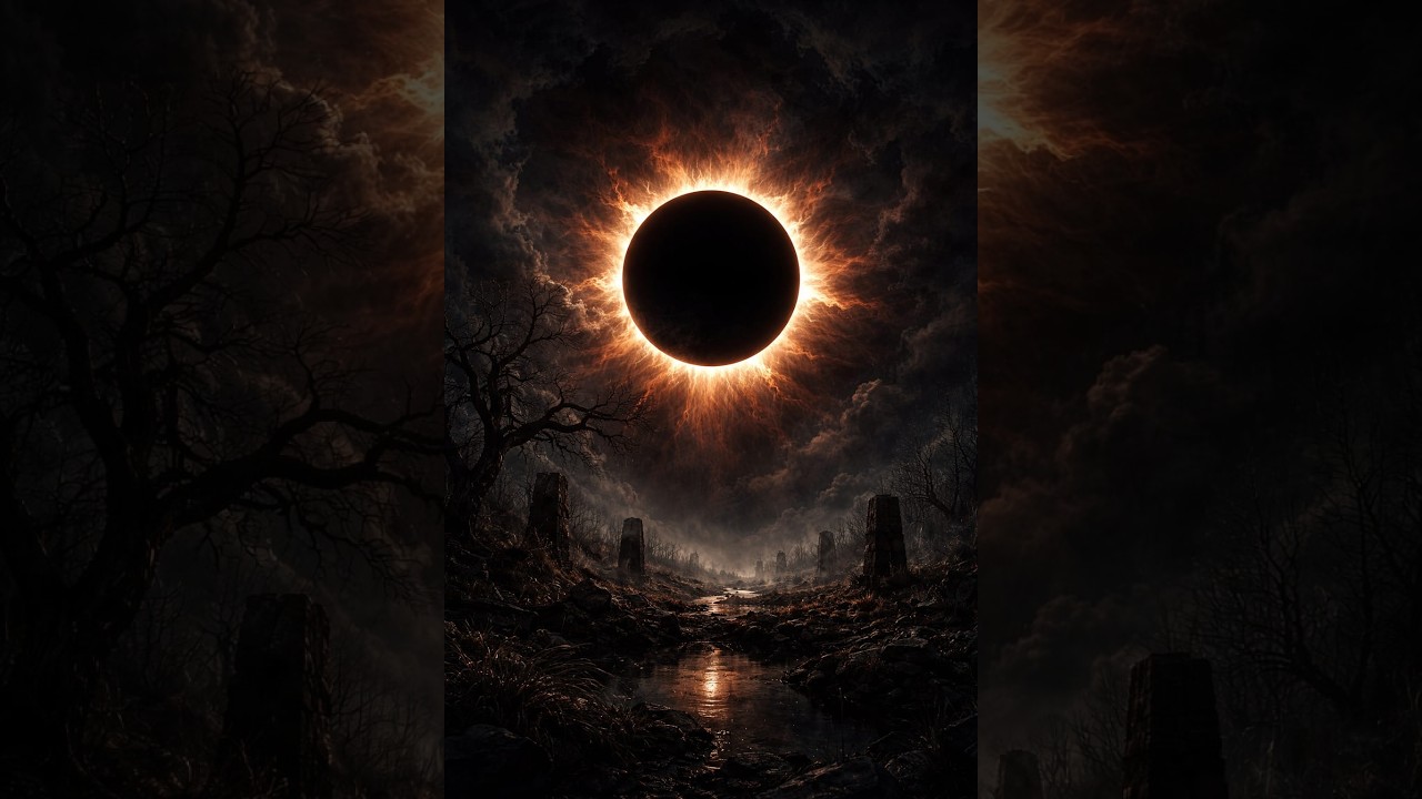 The black space of the sun