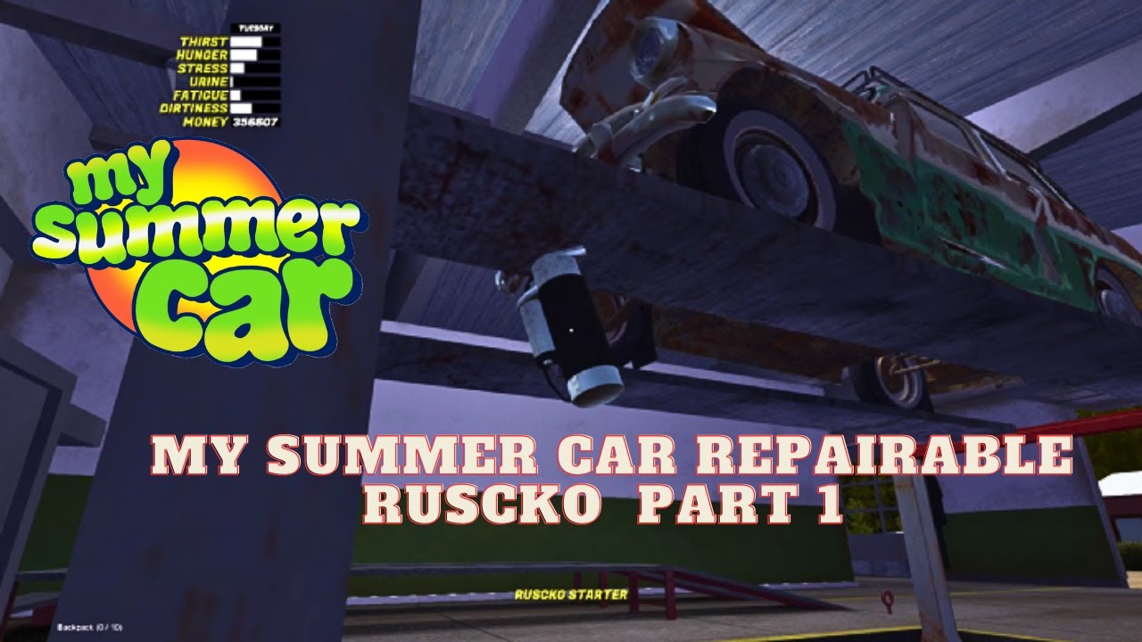 My summer Car: Repairable Ruscko Part 1 #mysummercar  #gamesandmorechannelproductions