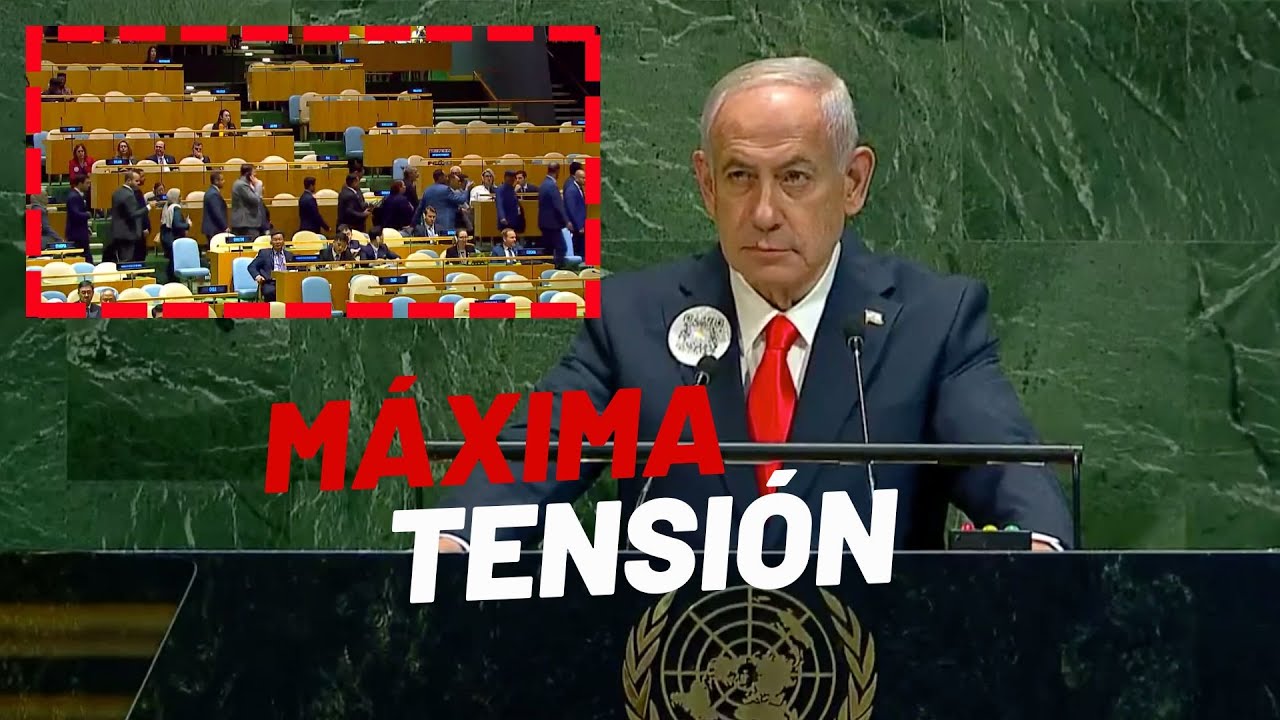 MÁXIMA TENSIÓN en la Asamblea de la ONU cuando llega el turno de Netanyahu (Israel)