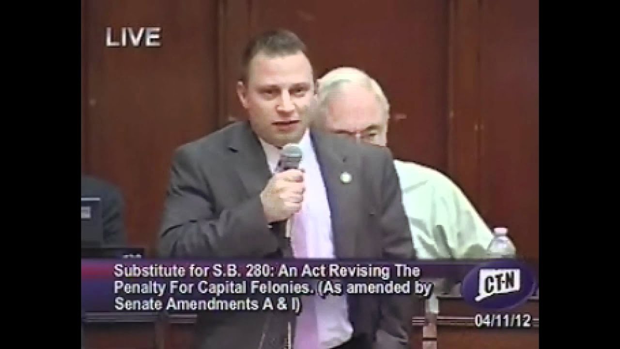 State Rep. Rob Sampson debates Repeal of the Death Penalty