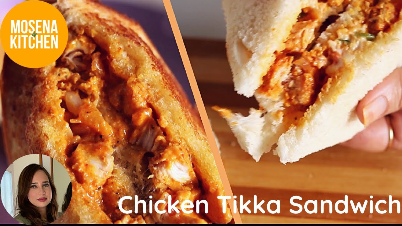 Chicken Tikka Sandwich recipe| Creamy and Spicy Chicken Tikka Sandwich