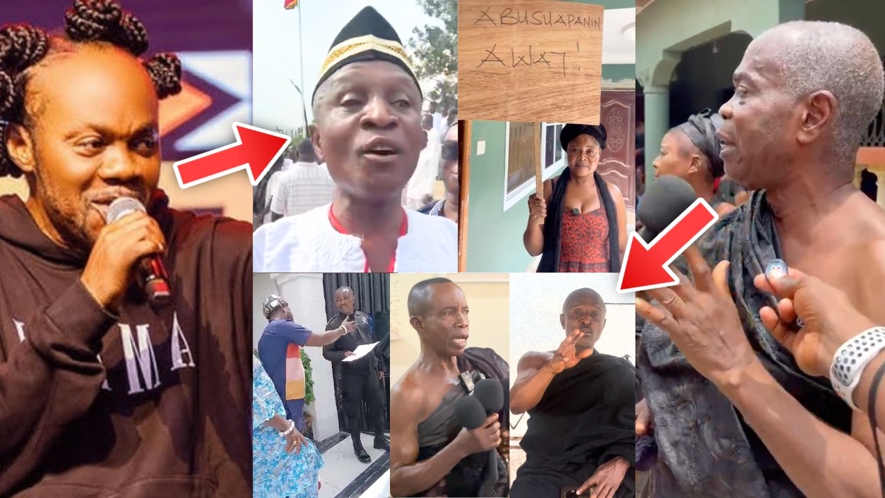 Daddy Lumba's Abusuapanin REMOVED By Family Members As Gborbu Wulomo Chases Him In Accra- FULL STORY