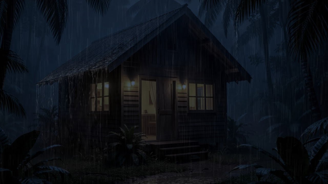 Perfect Rain Sounds for Sleeping | Cozy Rainfall and Distant Thunder in the Dark Night