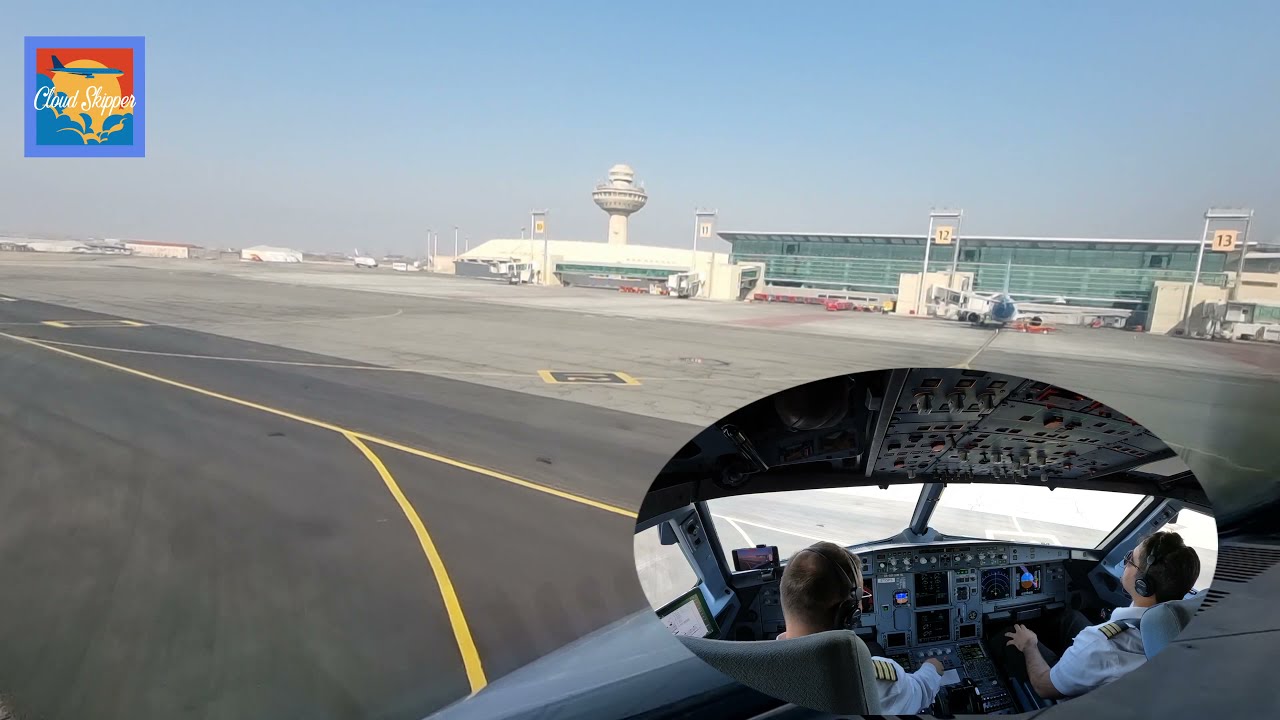 Yerevan, Armenia 🇦🇲, Landing and take off , cockpit view @CloudSkipper