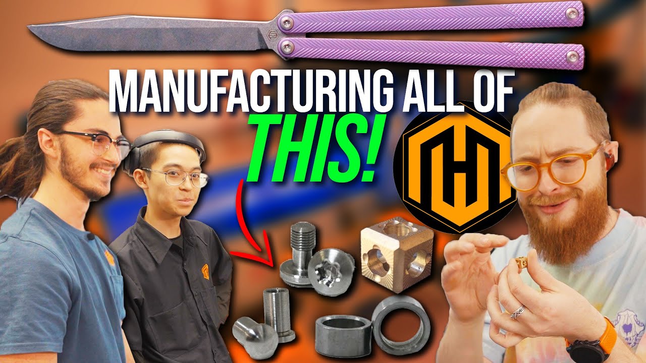 How It's Made: Knife & Balisong Hardware & In House Finishing! Machinewise Factory Tour Part 3