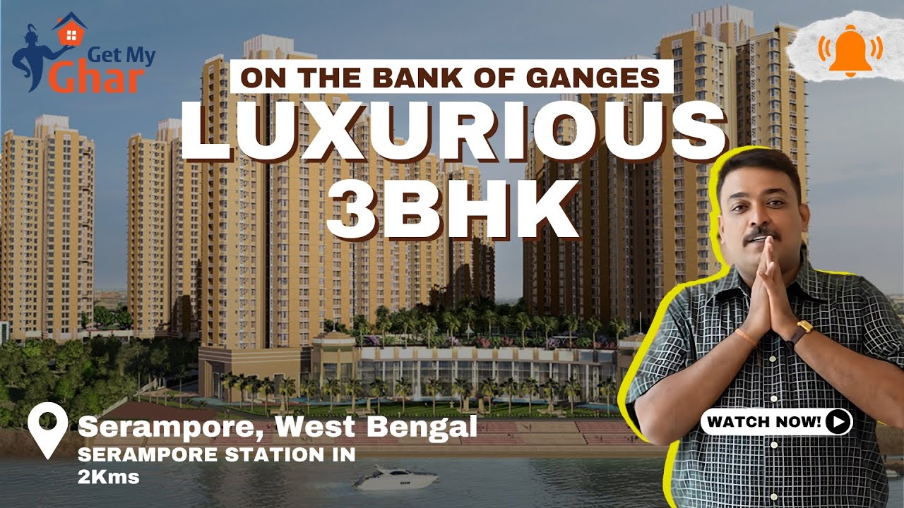 Alcove New Kolkata | Ganga Facing 3BHK Flats| Affordable Flats in Hooghly| 📞9038120101 | Under 51 L*