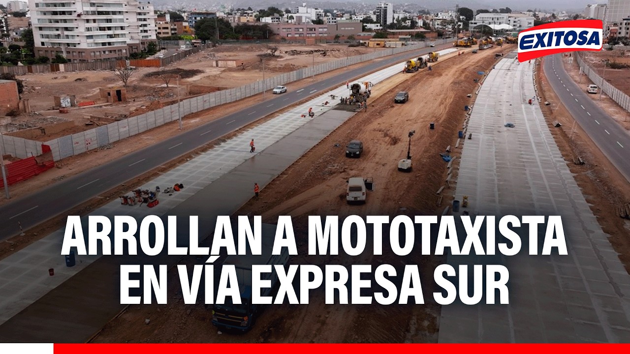 🔴🔵 Arrollan a mototaxista en Vía Expresa Sur: “Es una irresponsabilidad haberla inaugurado