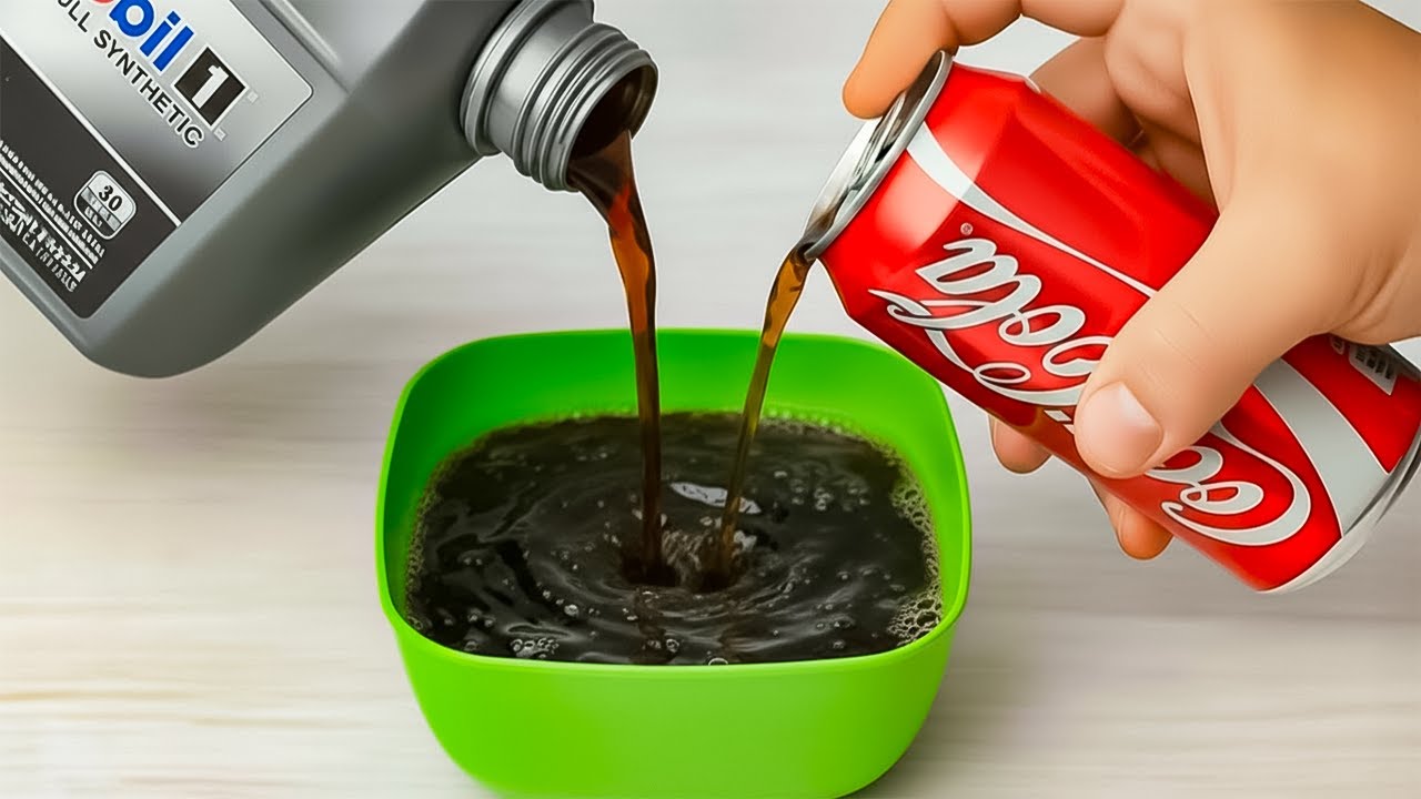 Смешайте моторное масло с кока-колой и заработайте доллары😱! Миллиарды людей не знают этого секрета