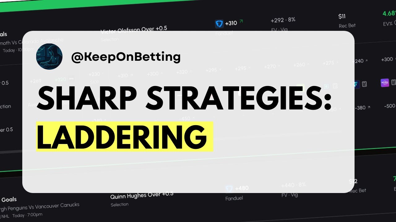 LADDERING - How to Increase Profits & Reduce Variance (Sharp Betting)