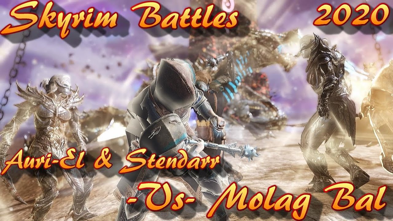 Skyrim Battles - Auri-El & Stendarr -Vs- Molag Bal [Legendary Settings]