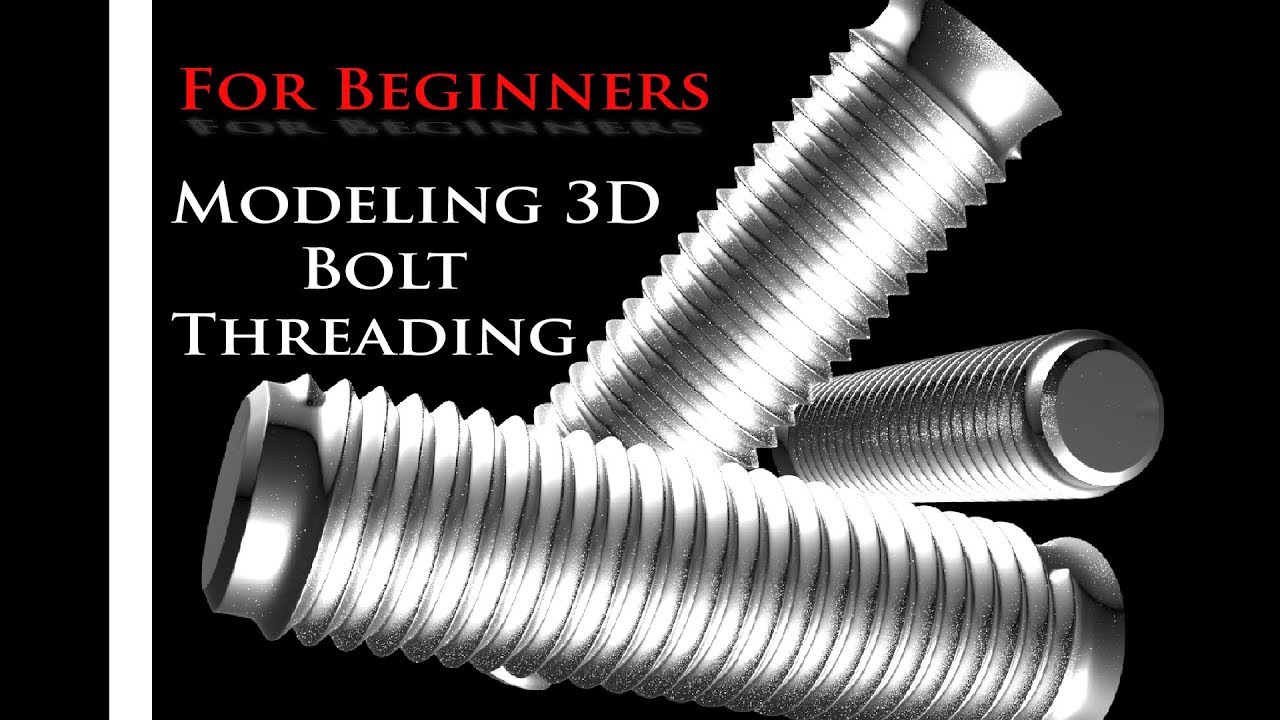 3Ds Max Tutorial - Bolt Thread Modeling Creating a Bolt Thread Model for Beginners