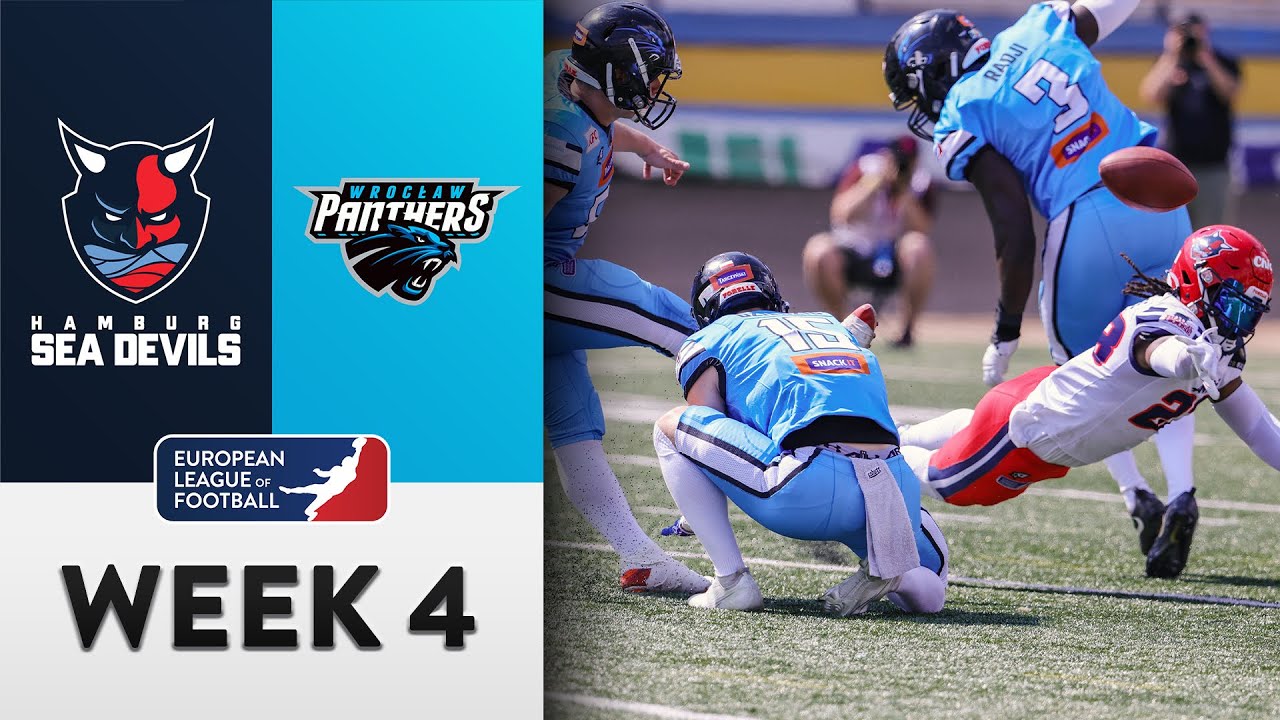 Hamburg Sea Devils @ Wroclaw Panthers Highlights | Week 4 | Season 2