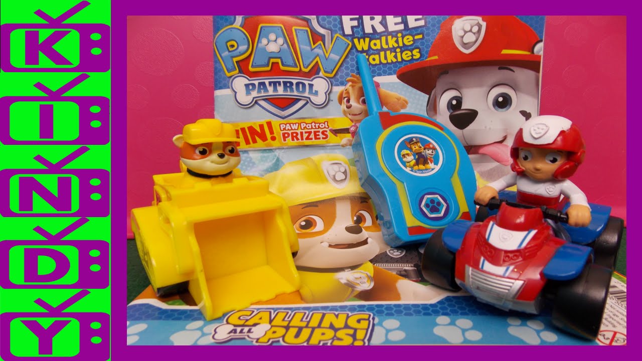 Paw Patrol. Awesome magazine with Rocky, Chase, Marshall, Rubble, Skye, Zuma and Ryder.