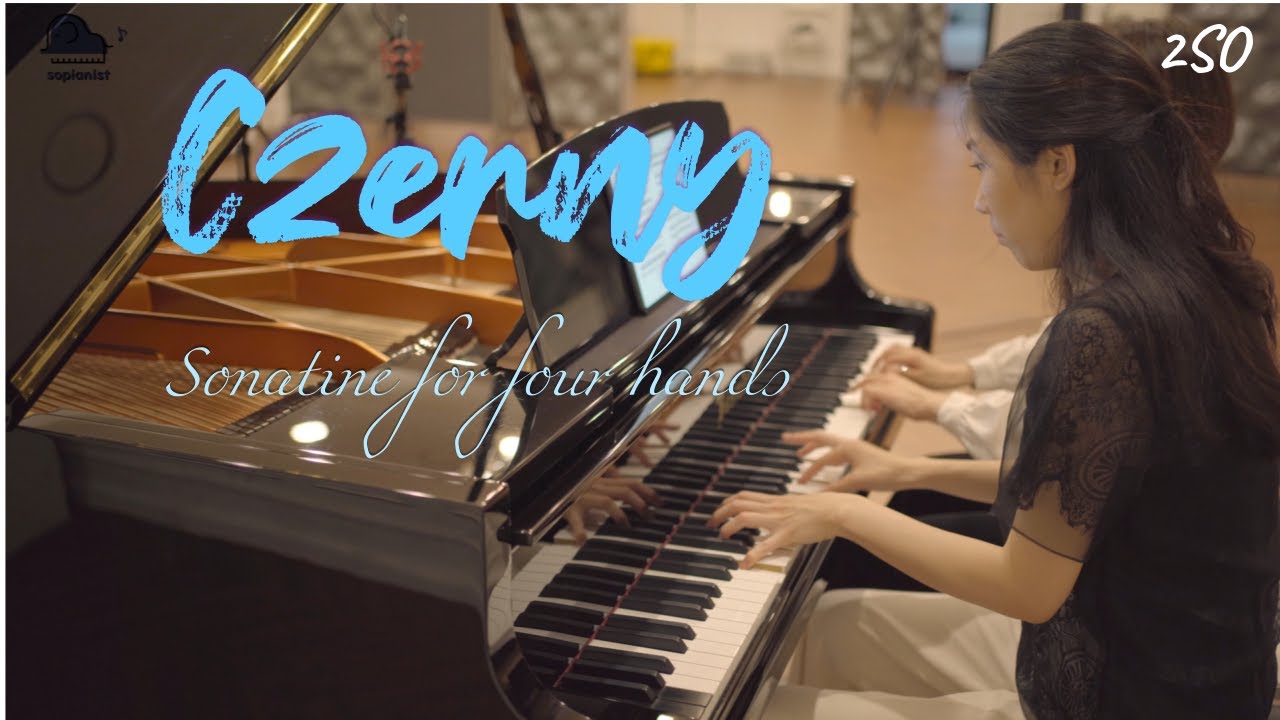 체르니!! CZERNY Sonatine for four hands Op.156, No.3 (2SO)