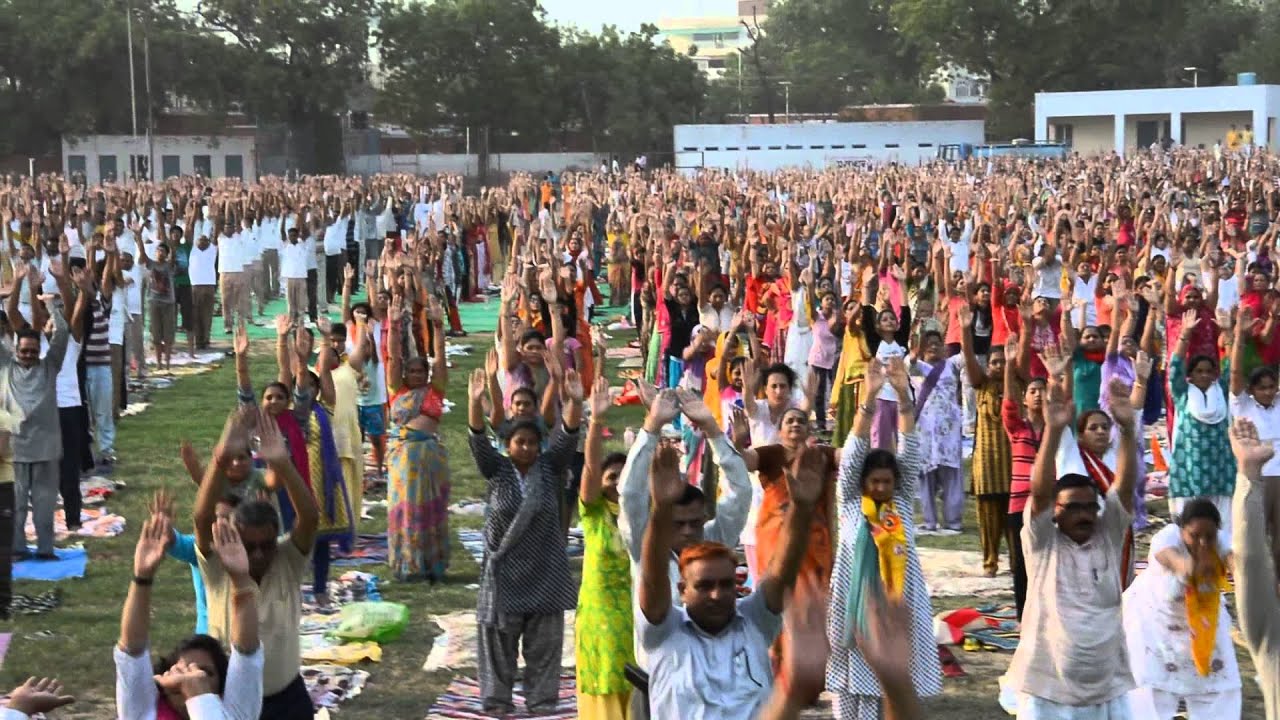 International Yoga Day: Thousands attend in Bikaner rajasthan
