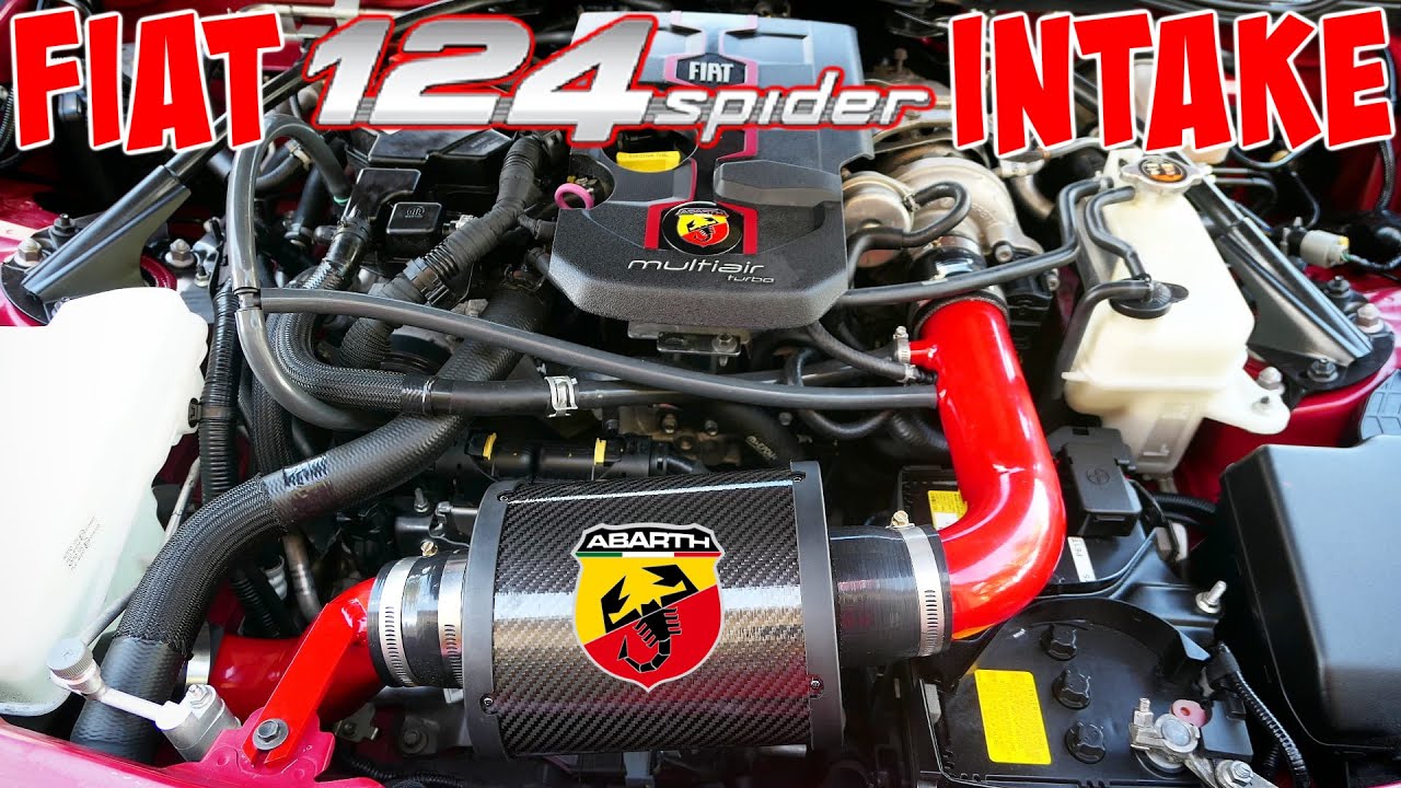 Fiat 124 Spider Abarth MAXFlow Cold Air Intake (Before & After)