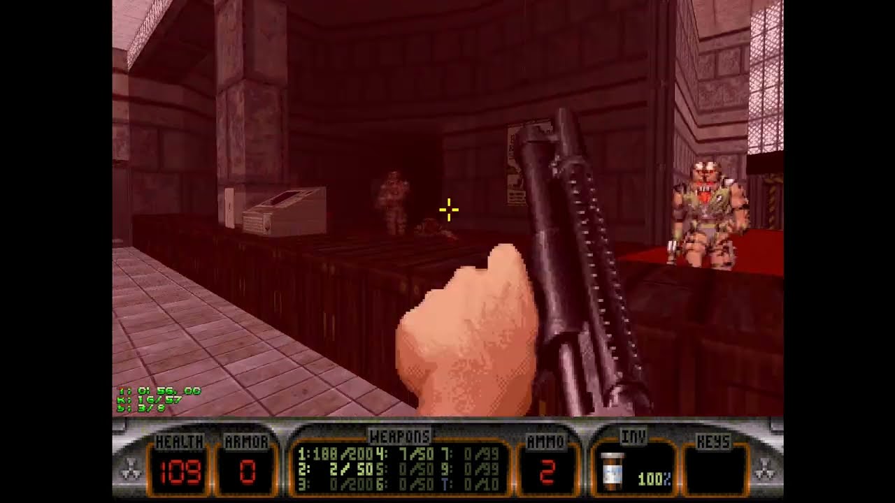 PSX - Duke Nukem Total Meltdown - E1L1: Hollywood Holocaust - [GGS] - 100% Kills & Secrets