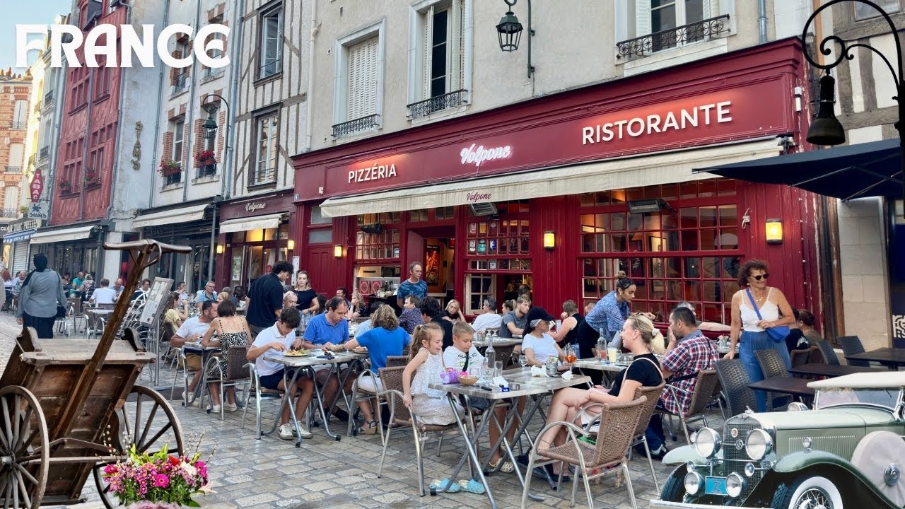 11 August 2025 FRANCE 🇫🇷 PARIS 4K HDR street walk| north-central France | OrléansCity in France